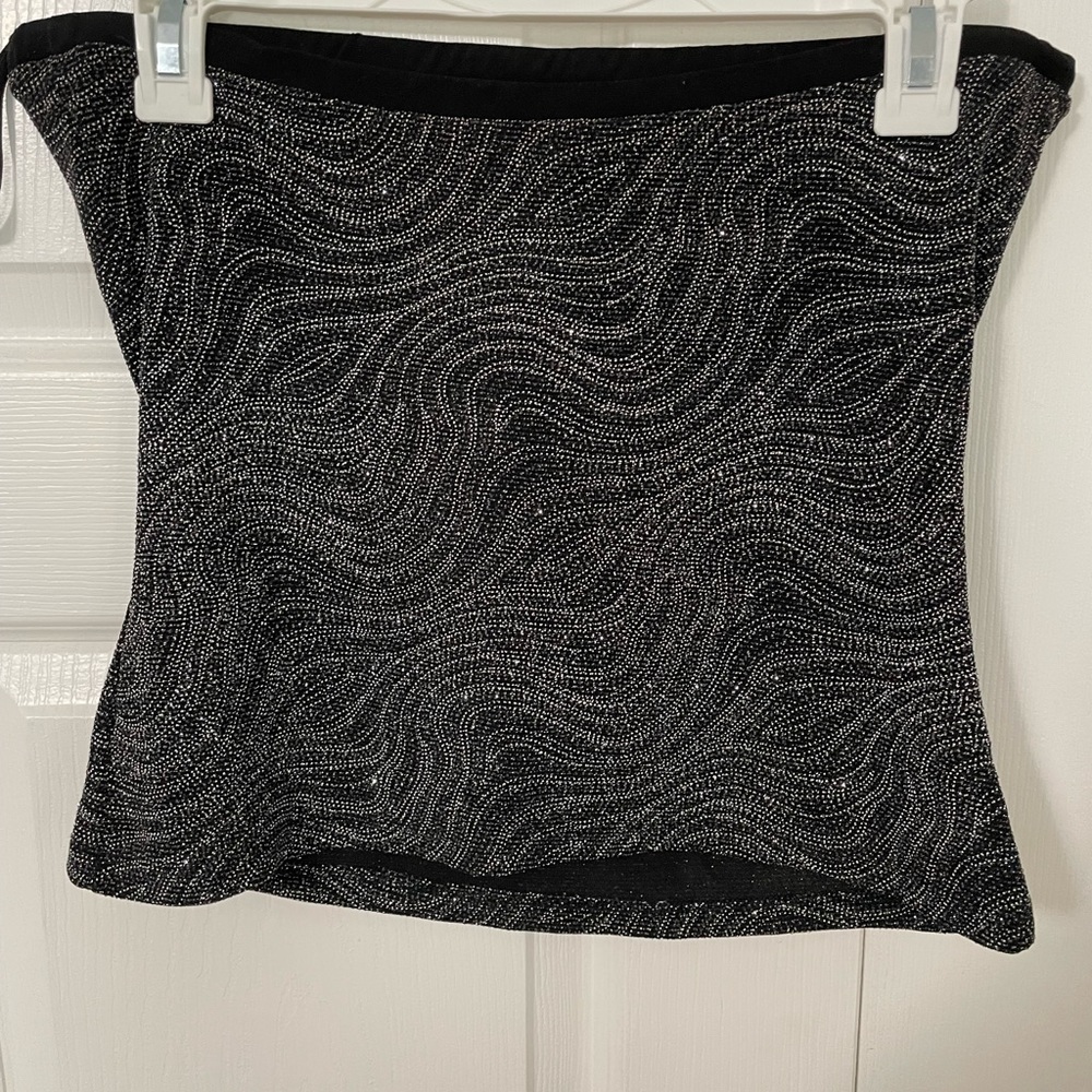 Sparkly Black Mini Skirt